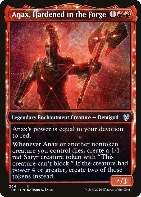 Image for Anax, Hardened in the Forge (Showcase) (264) (Theros Beyond Death) - Magic: The Gathering