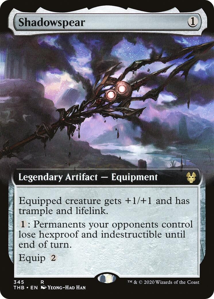 Image for Shadowspear (Extended Art) (345) (Theros Beyond Death) - Magic: The Gathering
