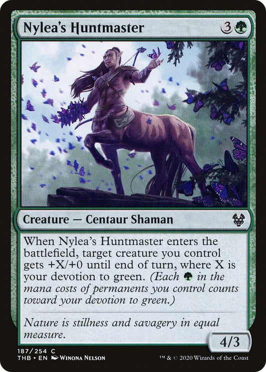 Image for Nylea's Huntmaster (187) (Theros Beyond Death) - Magic: The Gathering