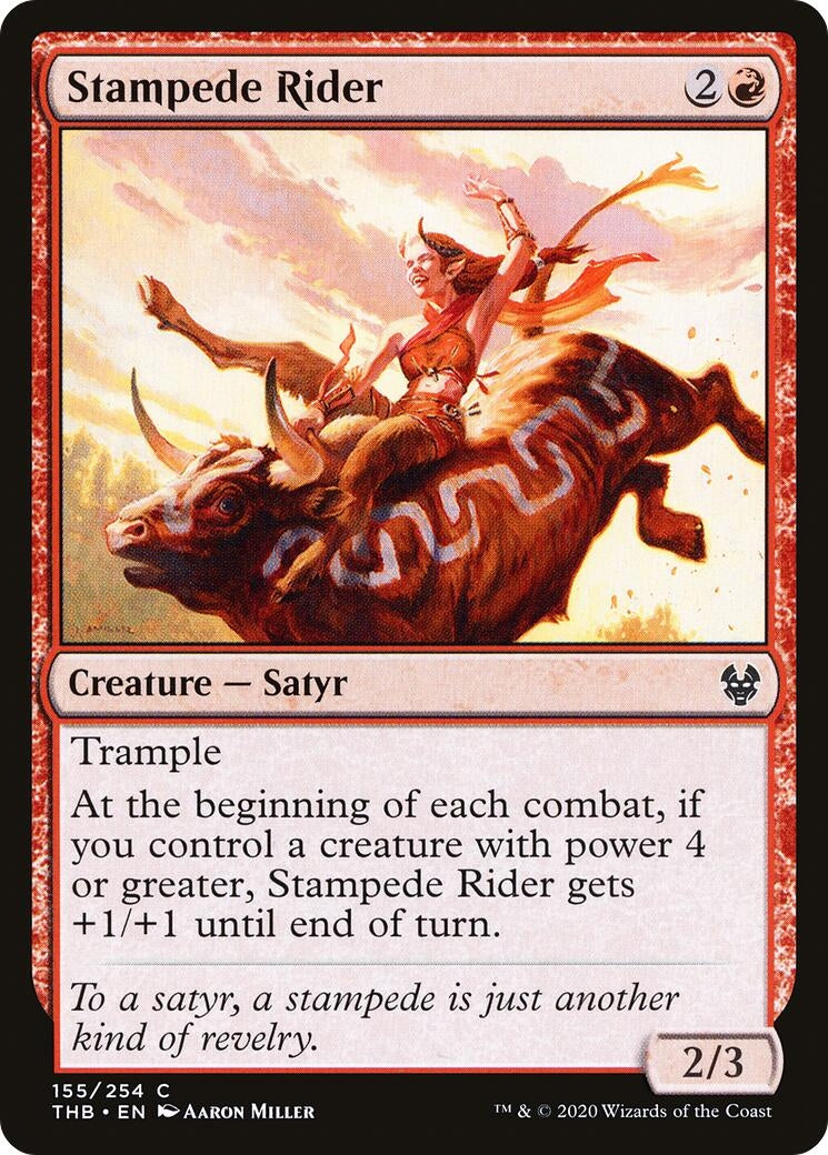 Image for Stampede Rider (155) (Theros Beyond Death) - Magic: The Gathering