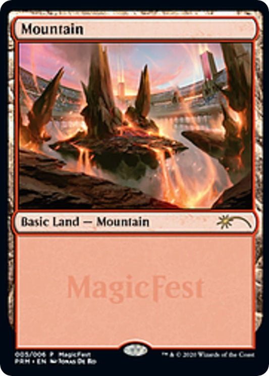 Image for Mountain (2020) (5) (MagicFest Cards) - Magic: The Gathering