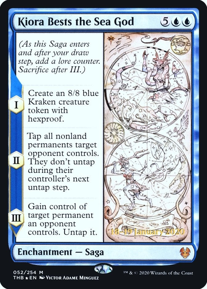 Image for Kiora Bests the Sea God (52) (Prerelease Cards) - Magic: The Gathering