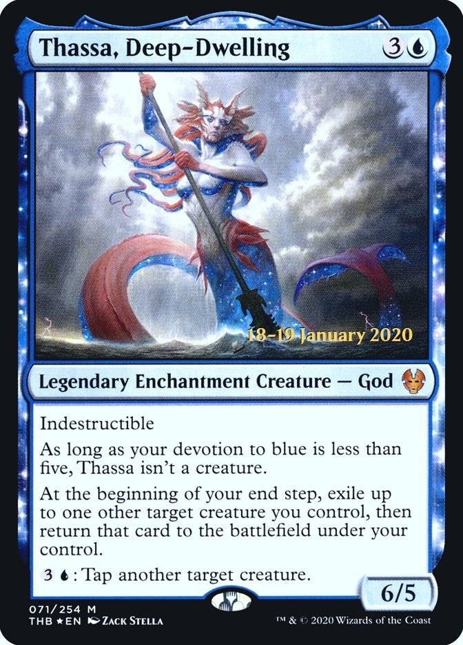 Image for Thassa, Deep-Dwelling (71) (Prerelease Cards) - Magic: The Gathering