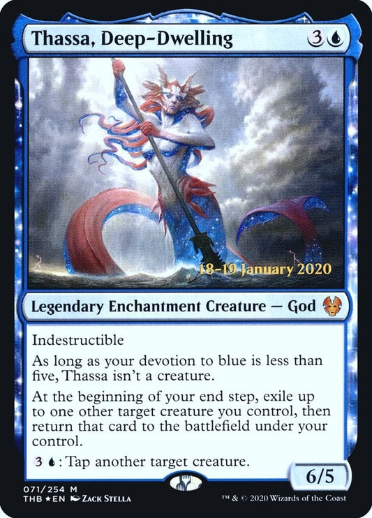Image for Thassa, Deep-Dwelling (71) (Prerelease Cards) - Magic: The Gathering