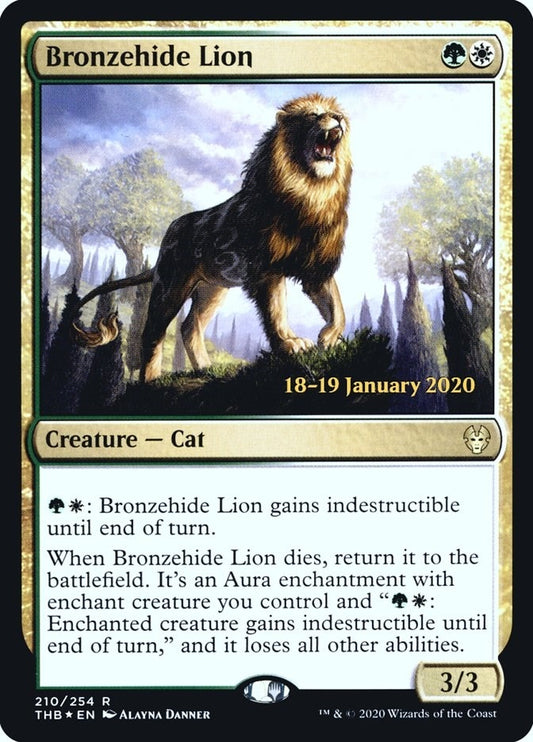 Image for Bronzehide Lion (210) (Prerelease Cards) - Magic: The Gathering