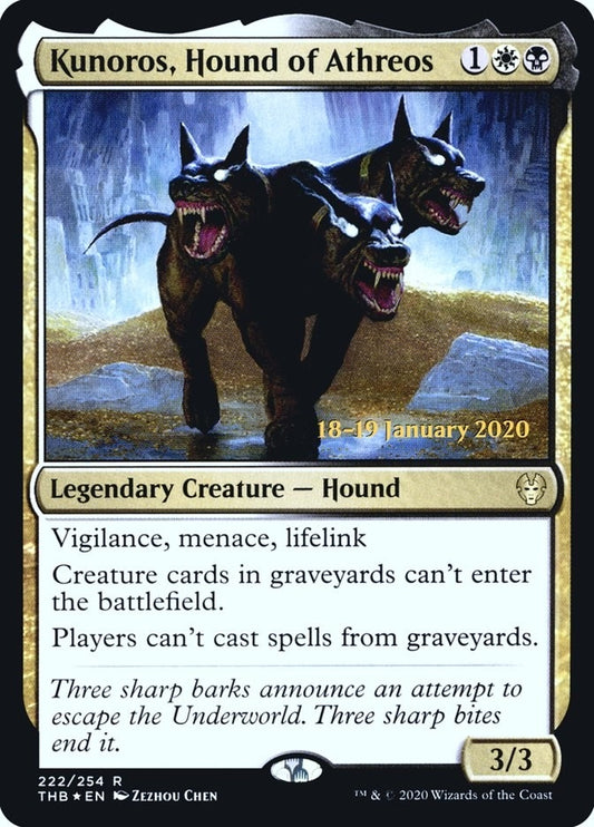 Image for Kunoros, Hound of Athreos (222) (Prerelease Cards) - Magic: The Gathering