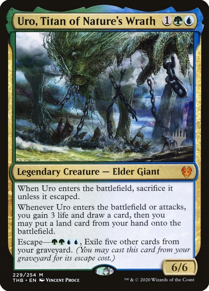 Image for Uro, Titan of Nature's Wrath (229) (Promo Pack: Theros Beyond Death) - Magic: The Gathering