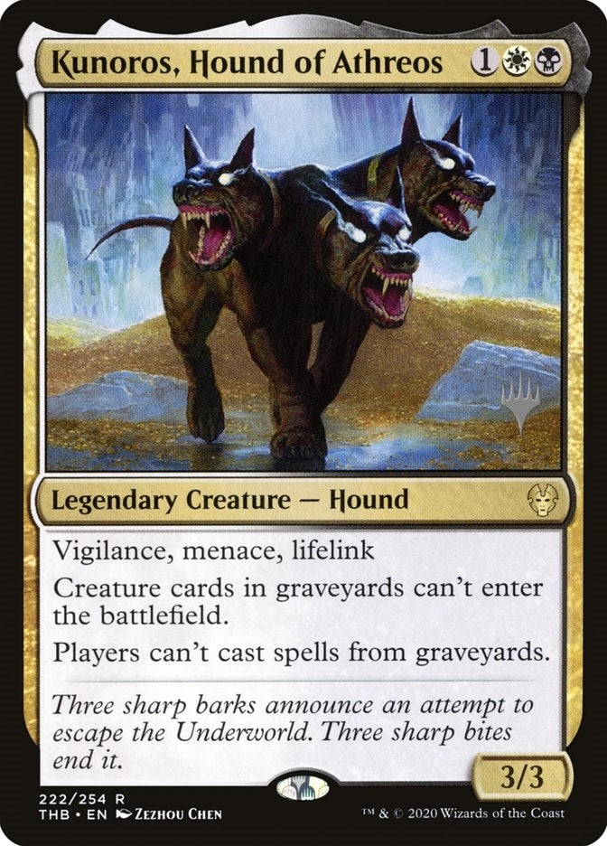 Image for Kunoros, Hound of Athreos (222) (Promo Pack: Theros Beyond Death) - Magic: The Gathering