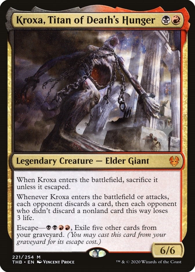 Image for Kroxa, Titan of Death's Hunger (221) (Promo Pack: Theros Beyond Death) - Magic: The Gathering