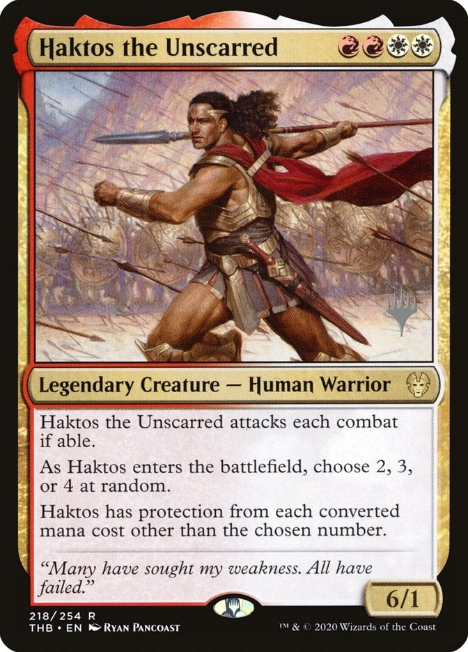 Image for Haktos the Unscarred (218) (Promo Pack: Theros Beyond Death) - Magic: The Gathering