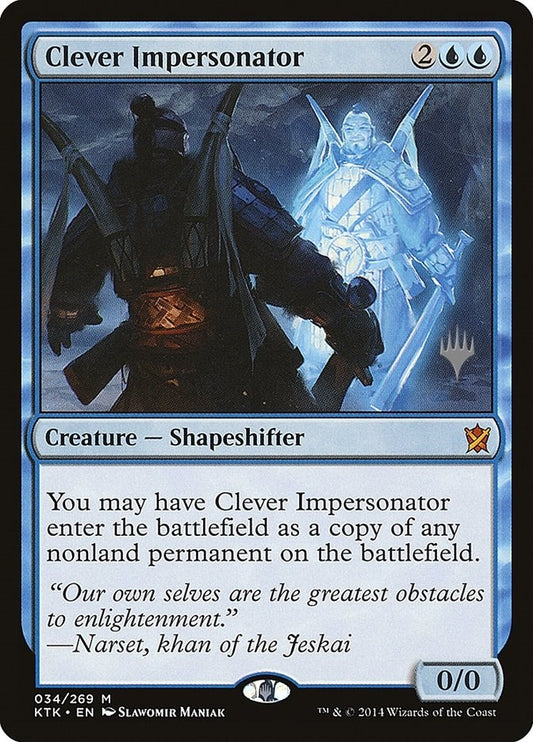 Image for Clever Impersonator (34) (Promo Pack: Theros Beyond Death) - Magic: The Gathering
