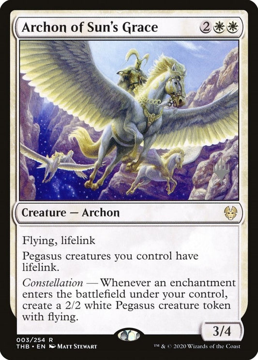 Image for Archon of Sun's Grace (3) (Promo Pack: Theros Beyond Death) - Magic: The Gathering