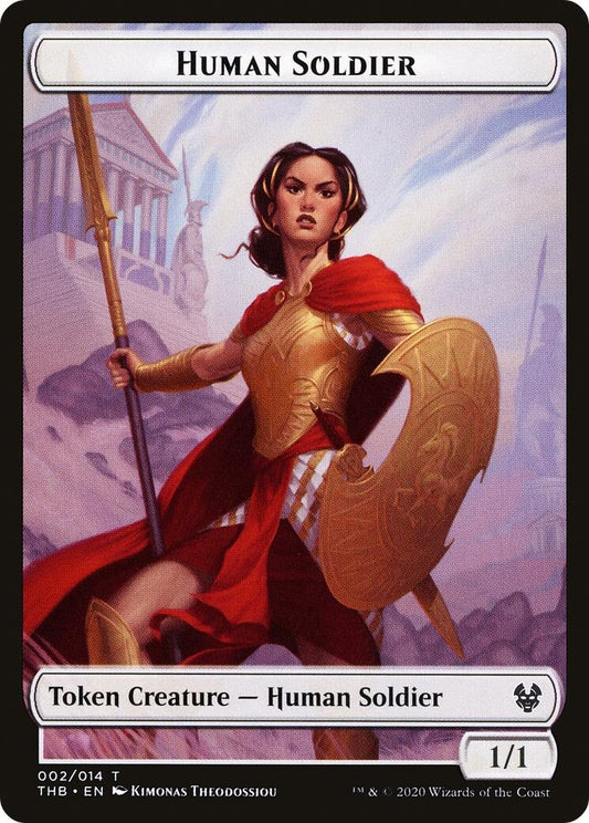 Image for Human Soldier // Pegasus Double-Sided Token (2 // 3) (Theros Beyond Death) - Magic: The Gathering