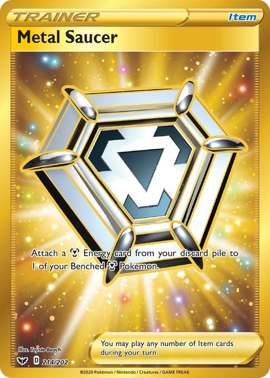 Image for Metal Saucer (Secret) (214/202) (SWSH01: Sword & Shield Base Set) - Pokemon