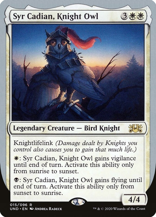Image for Syr Cadian, Knight Owl (15) (Unsanctioned) - Magic: The Gathering