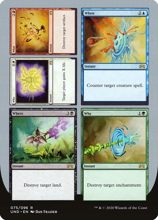 Image for Who // What // When // Where // Why (75) (Unsanctioned) - Magic: The Gathering