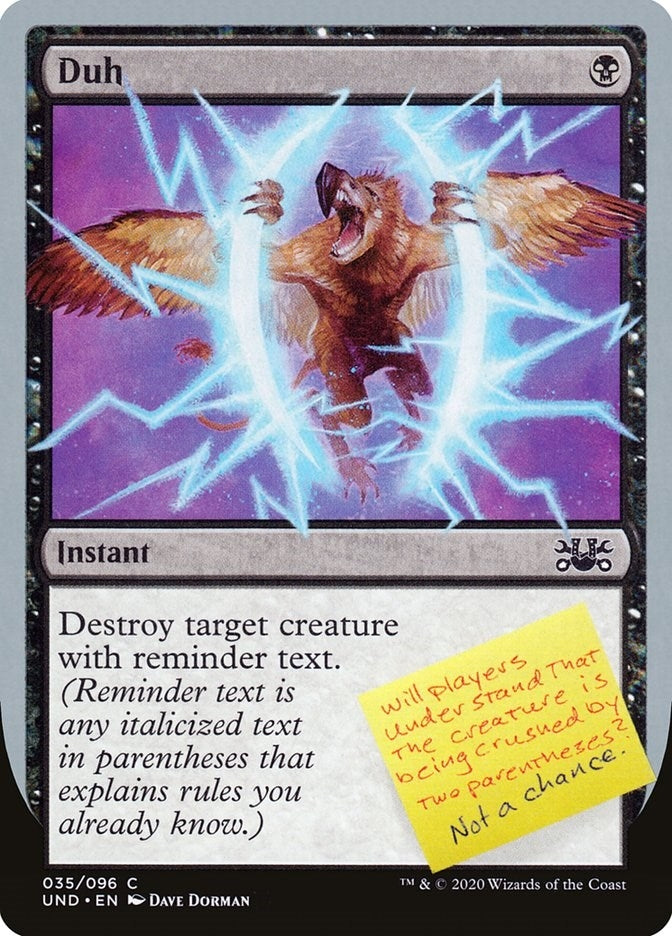 Image for Duh (35) (Unsanctioned) - Magic: The Gathering