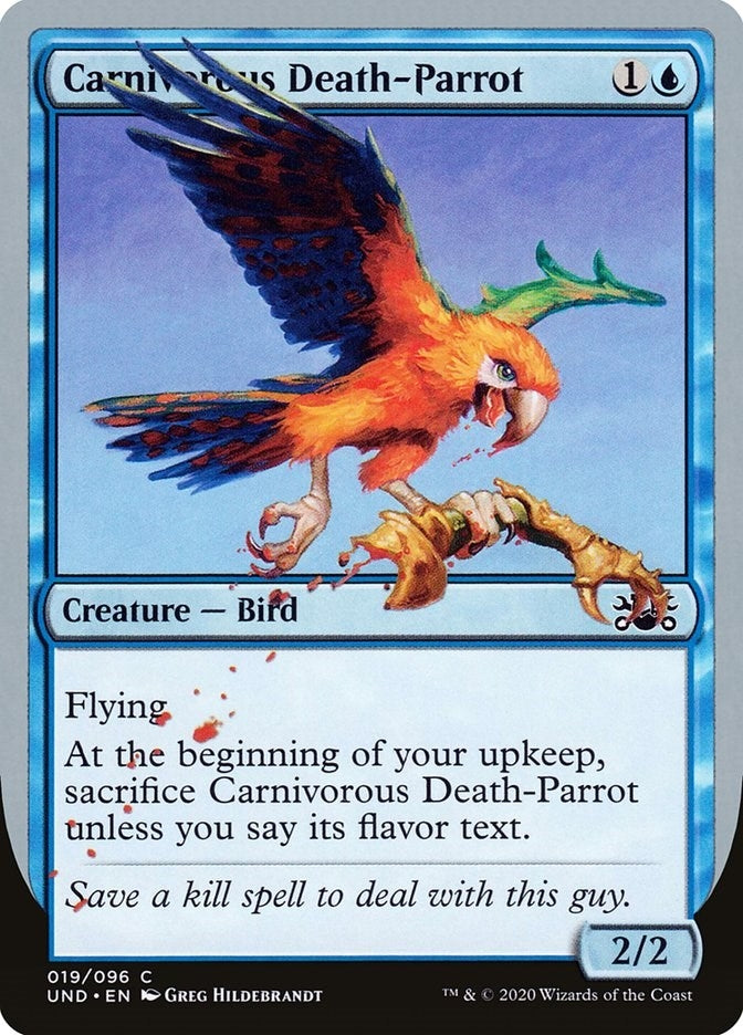 Image for Carnivorous Death-Parrot (19) (Unsanctioned) - Magic: The Gathering