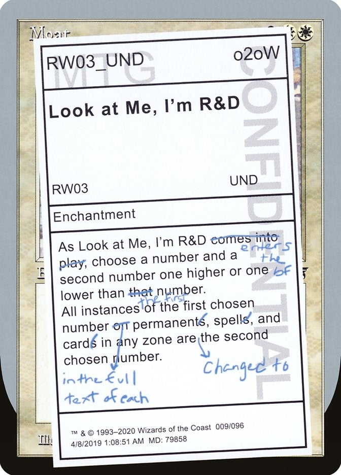 Image for Look at Me, I'm R&D (9) (Unsanctioned) - Magic: The Gathering