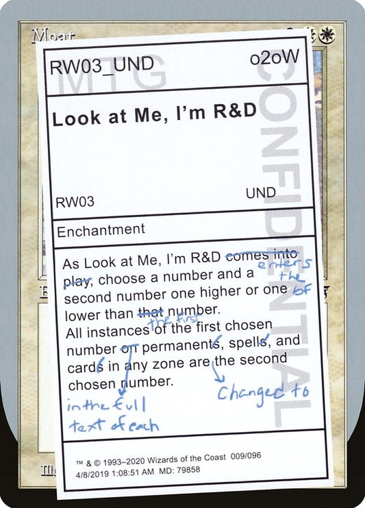Image for Look at Me, I'm R&D (9) (Unsanctioned) - Magic: The Gathering