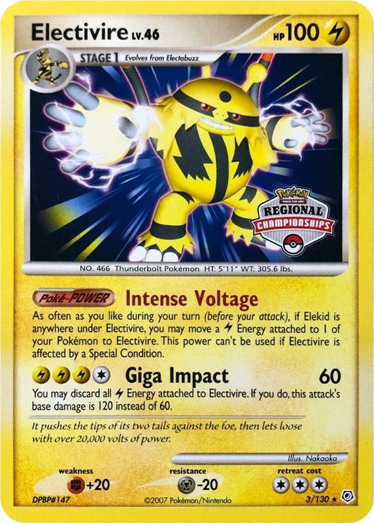 Image for Electivire - 3/130 (Regional Championships) (003/130) (League & Championship Cards) - Pokemon