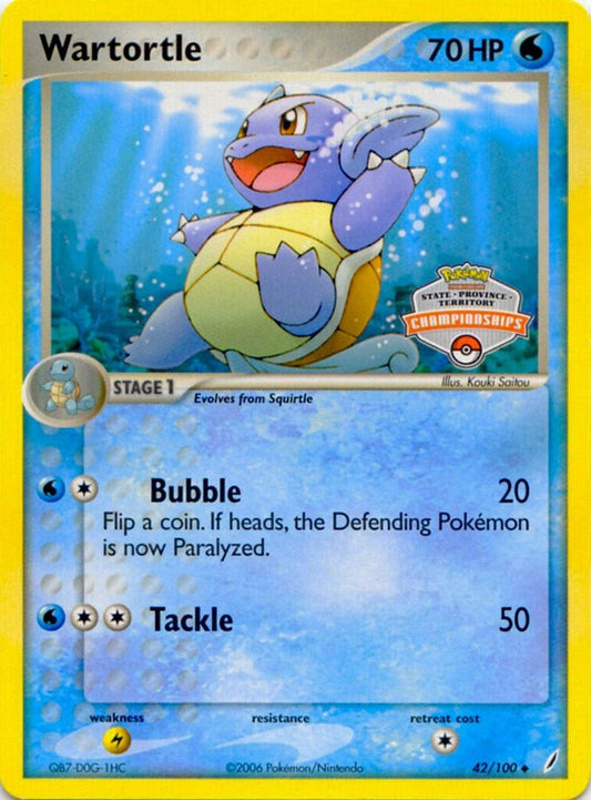 Image for Wartortle - 42/100 (State Championships) (042/100) (League & Championship Cards) - Pokemon