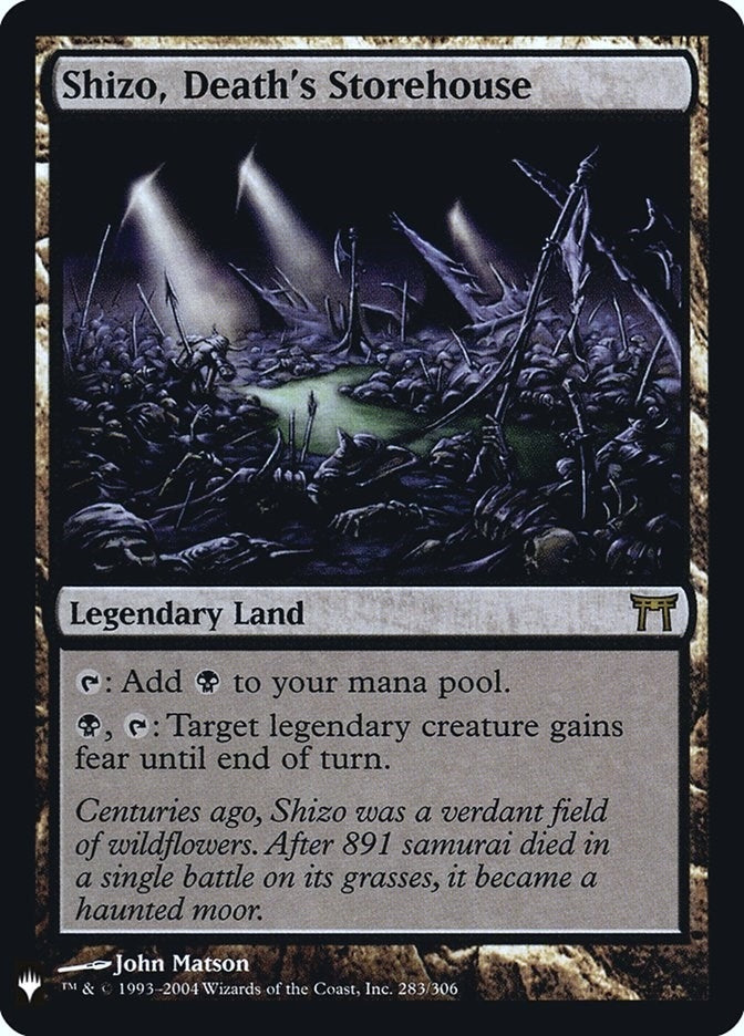 Image for Shizo, Death's Storehouse (283) (The List Reprints) - Magic: The Gathering