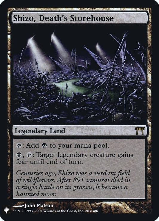 Image for Shizo, Death's Storehouse (283) (The List Reprints) - Magic: The Gathering