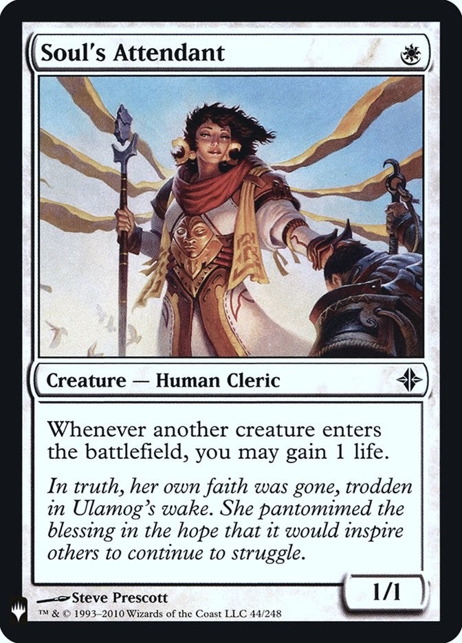 Image for Soul's Attendant (44) (The List Reprints) - Magic: The Gathering