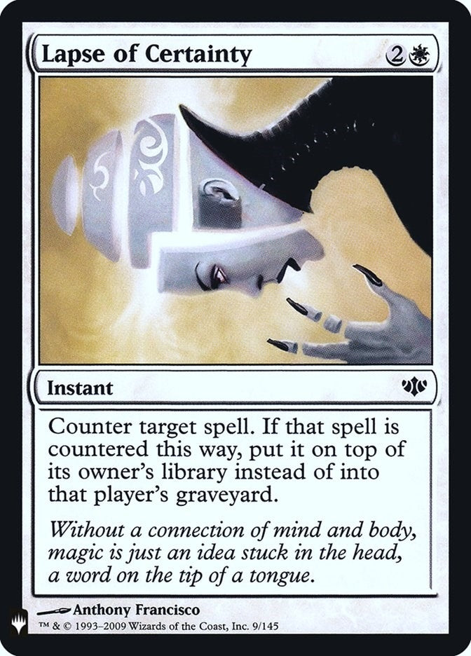Image for Lapse of Certainty (9) (The List Reprints) - Magic: The Gathering