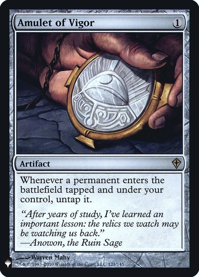 Image for Amulet of Vigor (121) (The List Reprints) - Magic: The Gathering