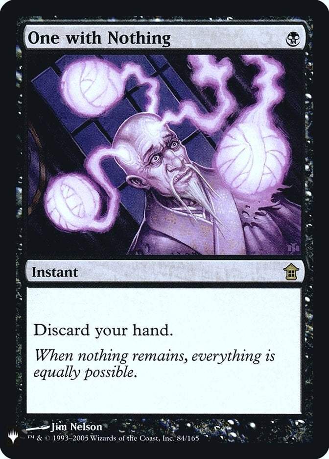 Image for One with Nothing (84) (The List Reprints) - Magic: The Gathering