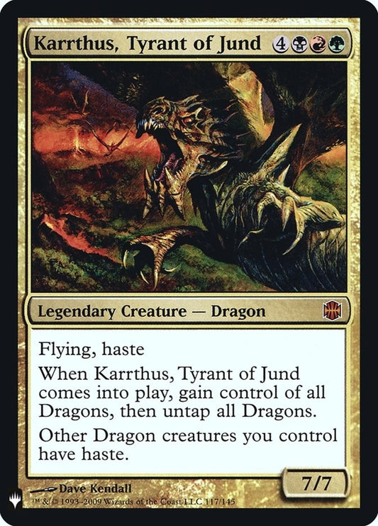 Image for Karrthus, Tyrant of Jund (117) (The List Reprints) - Magic: The Gathering