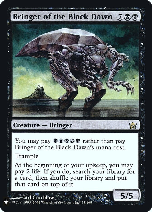 Image for Bringer of the Black Dawn (43) (The List Reprints) - Magic: The Gathering