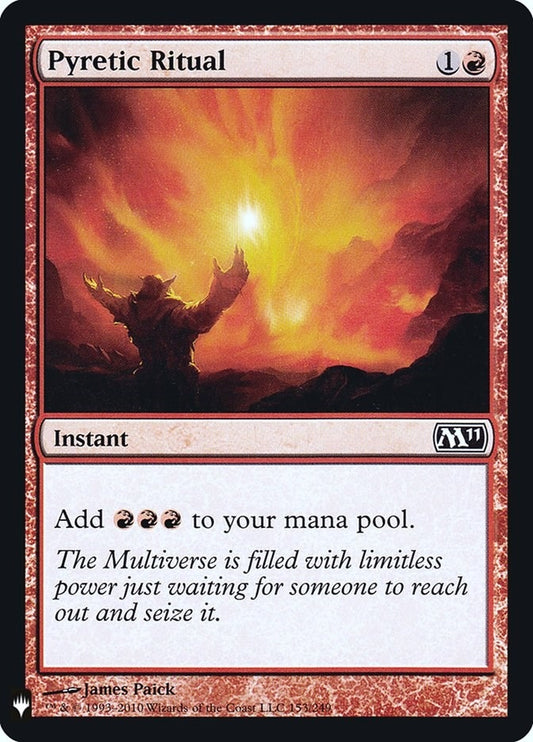 Image for Pyretic Ritual (153) (The List Reprints) - Magic: The Gathering