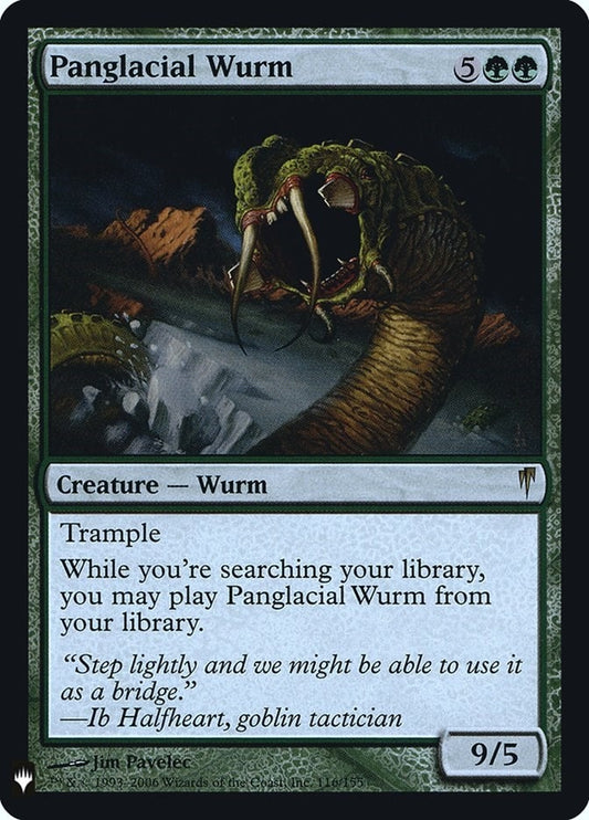 Image for Panglacial Wurm (116) (The List Reprints) - Magic: The Gathering