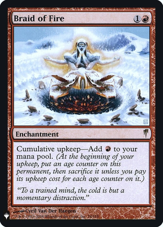 Image for Braid of Fire (78) (The List Reprints) - Magic: The Gathering