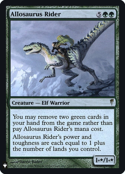 Image for Allosaurus Rider (101) (The List Reprints) - Magic: The Gathering