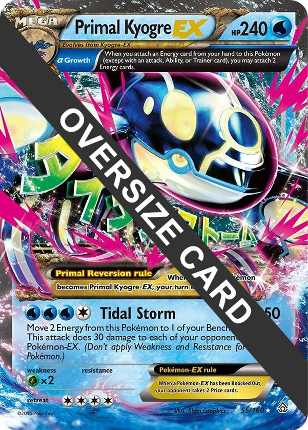 Image for Primal Kyogre EX (055/160) (Jumbo Cards) - Pokemon