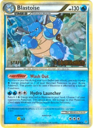 Image for Blastoise - 13/95 (Prerelease) [Staff] (13/95) (HGSS Promos) - Pokemon