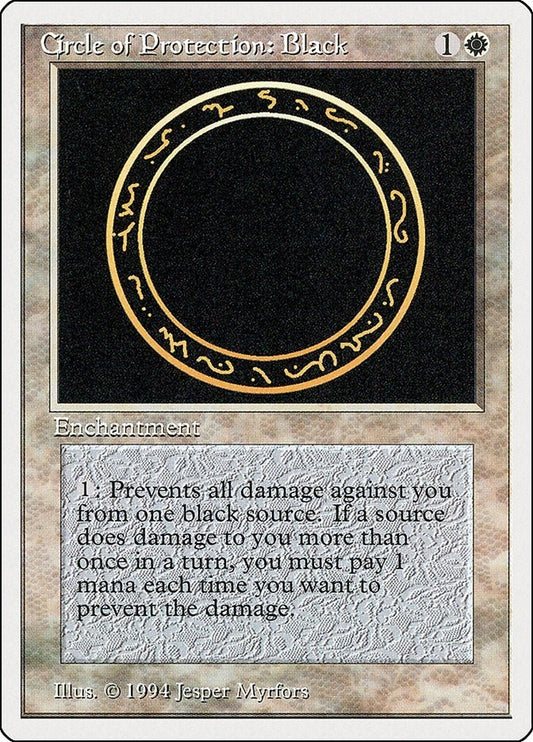Image for Circle of Protection: Black (9) (Summer Magic) - Magic: The Gathering