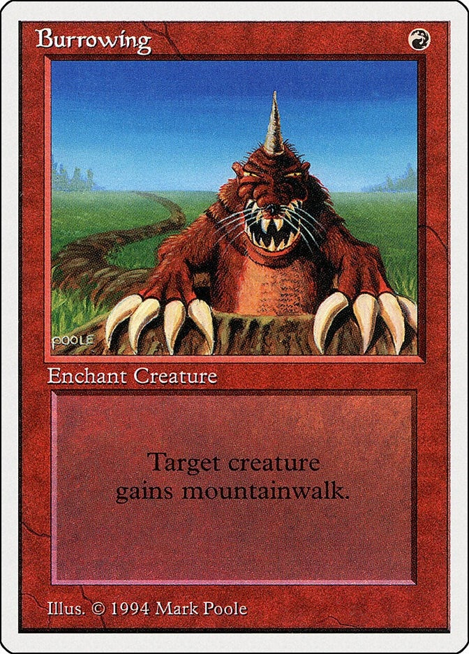 Image for Burrowing (140) (Summer Magic) - Magic: The Gathering