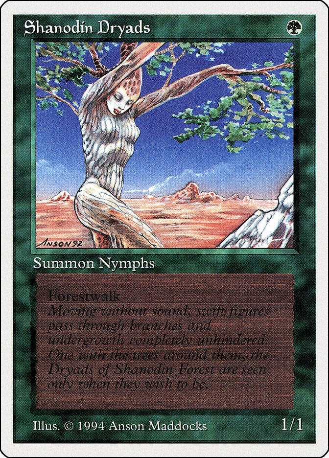 Image for Shanodin Dryads (216) (Summer Magic) - Magic: The Gathering