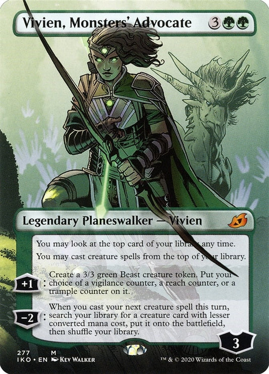 Image for Vivien, Monsters' Advocate (Borderless) (277) (Ikoria: Lair of Behemoths) - Magic: The Gathering