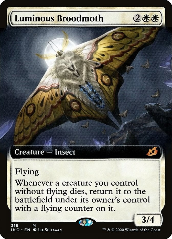 Image for Luminous Broodmoth (Extended Art) (316) (Ikoria: Lair of Behemoths) - Magic: The Gathering
