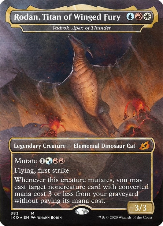 Image for Rodan, Titan of Winged Fury - Vadrok, Apex of Thunder (383) (Ikoria: Lair of Behemoths) - Magic: The Gathering