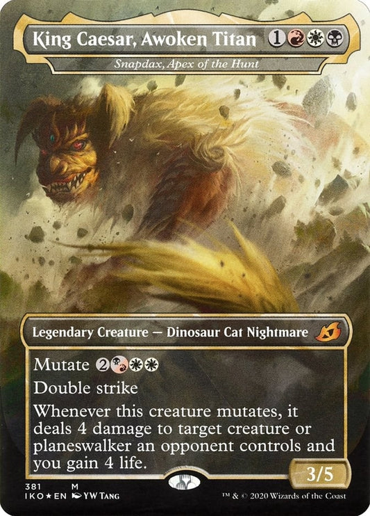 Image for King Caesar, Awoken Titan - Snapdax, Apex of the Hunt (381) (Ikoria: Lair of Behemoths) - Magic: The Gathering