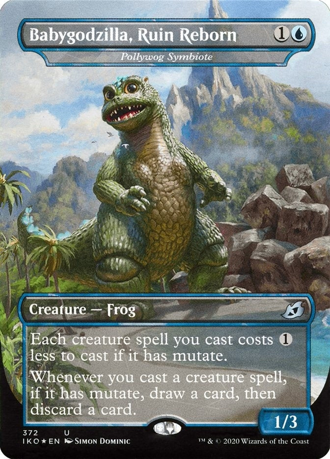 Image for Babygodzilla, Ruin Reborn - Pollywog Symbiote (372) (Ikoria: Lair of Behemoths) - Magic: The Gathering
