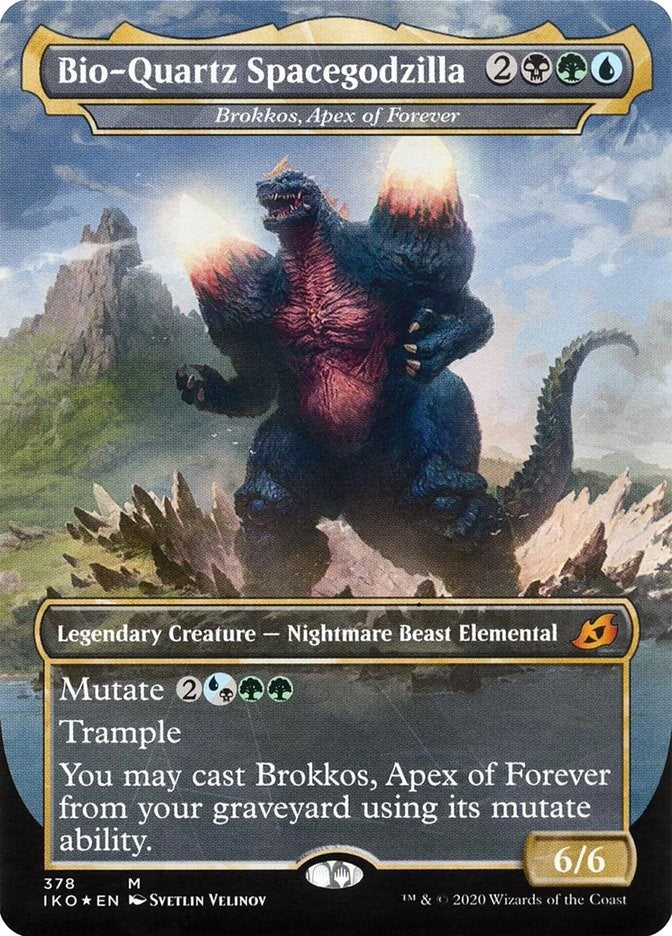 Image for Bio-Quartz Spacegodzilla - Brokkos, Apex of Forever (378) (Ikoria: Lair of Behemoths) - Magic: The Gathering