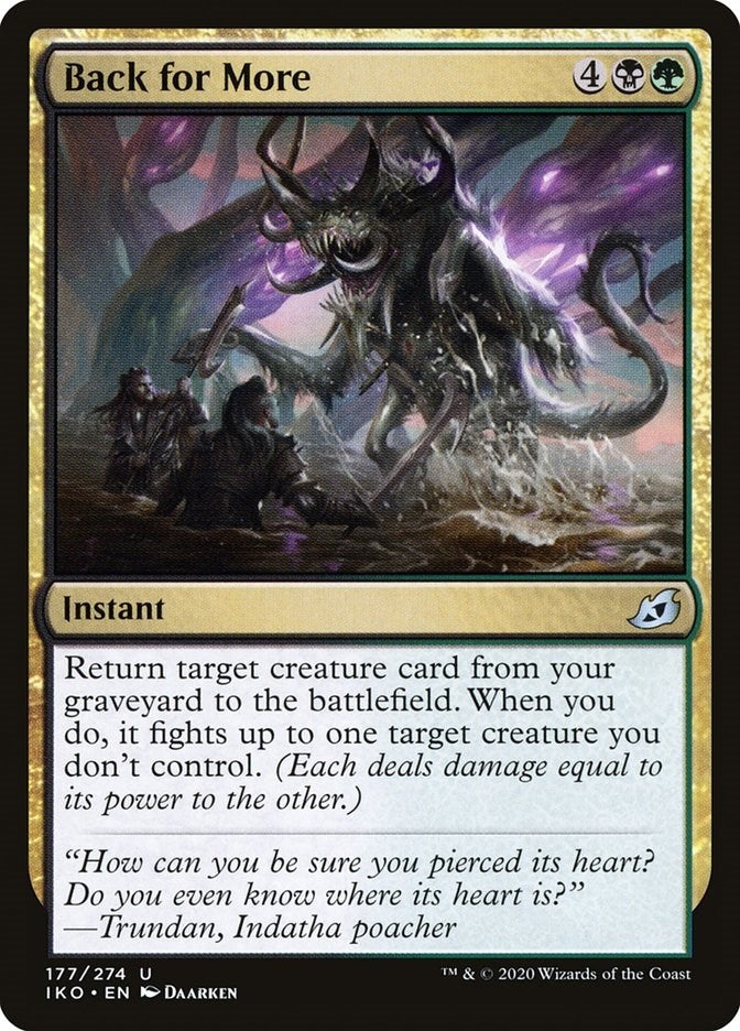 Image for Back for More (177) (Ikoria: Lair of Behemoths) - Magic: The Gathering